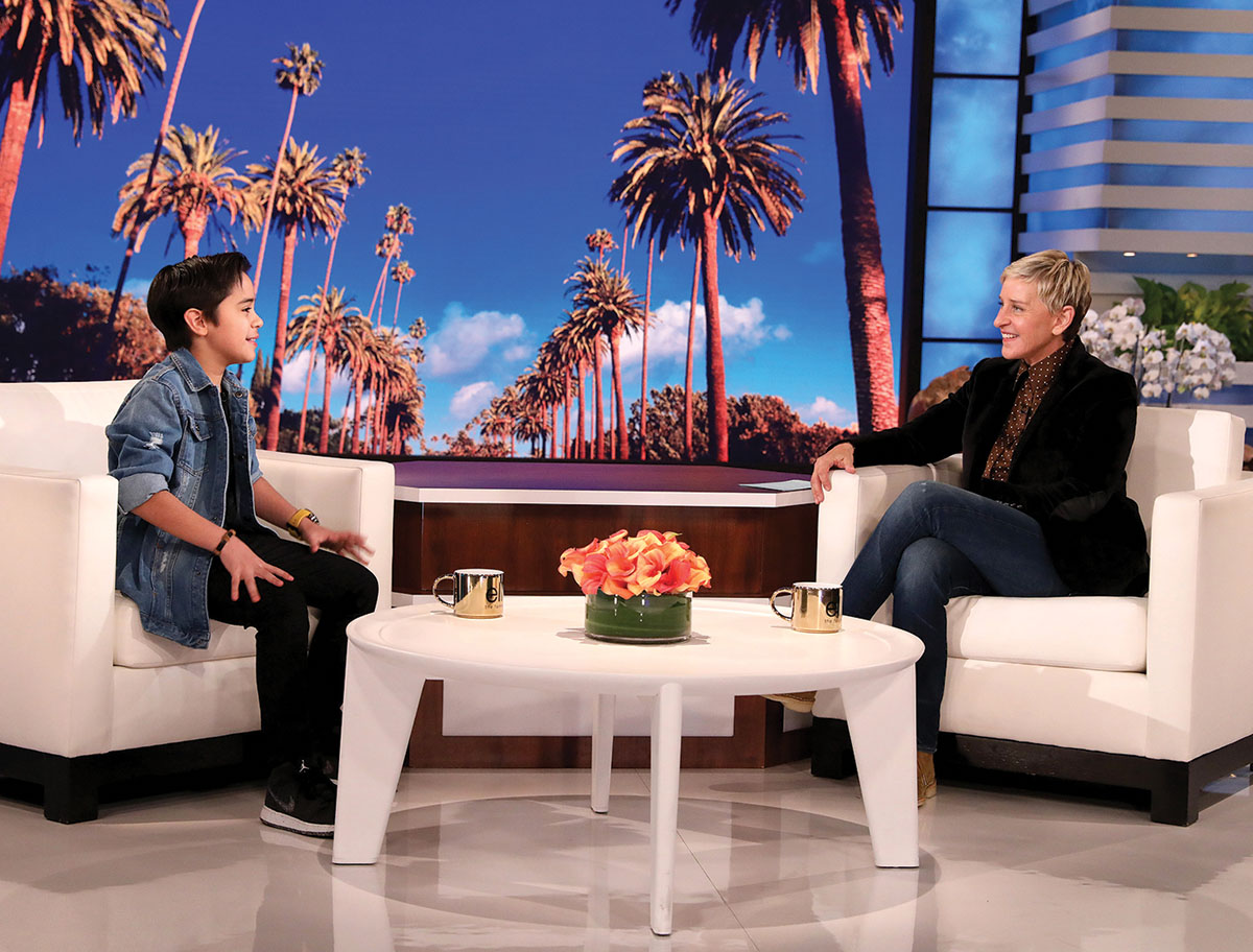 Playing guitar on the Ellen show | The Buzz Magazines