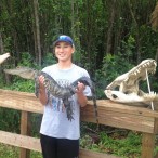 Jacob Padden enjoys traveling and trying new and interesting things such as when he held this alligator at the Everglades National Park in Homestead, Florida. The trainer said, “I’ve only been bit twice in my 15 years of training alligators.” He had the s