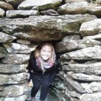 Sarah Jane Knowlton loves Houston and also loves to travel. She studied abroad in Ireland for Winter Term. Here she is exploring some ancient stone ruins in Kerry.