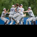 (From left) Aaron Cranfield, Carson Maxwell, Turner Gauntt, Andrew Hoffman, John Doxakis, and Jared Burch. (Photo source: Official Website of the Senior League World Series.)