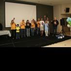 Members of the Bellaire Optimist Club (from left) Dean Smith, Patti Smith, Kirk Campon, Megan Hollis, Mike Hollis, Tom Gaden, Kathy Droomgoole, LeeAnn Droomgoole, Willie Droomgoole, and Jane Dembski. (Photo: Nikky Lawell Photography)