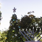 The festive entrance of Holiday in the Park.