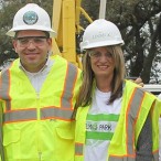 Foundation pouring ceremony at Evelyn's Park