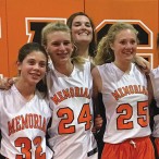 Memorial Middle School seventh-grade girls’ basketball A-team