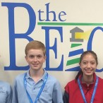 St. Mark's Episcopal School eighth graders volunteering at The Beacon