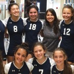 Emery/Weiner School eighth-grade blue volleyball team