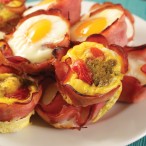 Ham and egg cups