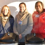 Mayor Susan Sample, Amanda Hollie, and Wanda Holman