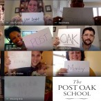 Post Oak faculty on Zoom