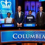 Columbia University College Bowl team with Peyton and Cooper Manning