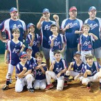 Pee Wee National League gold champion Aces baseball team
