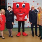 Maureen Higdon, Major Shelley Bell, Major Zach Bell, and Stick Delaup