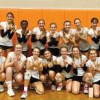 Memorial Middle School eighth-grade A and B volleyball teams