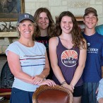 Gerry Waters, Sacha Waters, Thalie Waters, Luke Waters, Lou Waters Jr., Lou Waters Sr. (seated), Laurel Waters (Sullivan), Robert Sullivan, Wanda Waters (seated), Kristy Waters Outhier, Mike Outhier, Madison Outhier, Ace Outhier