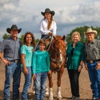 Mike Outhier, Kristy Waters Outhier, Ace Outhier, Madison Outhier on “Rooster,” Wanda Waters, and Lou Waters