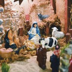 Detail of the family crèche.