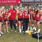 Pershing Middle School girls’ lacrosse team