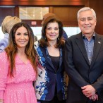Courtney Zavala, Laura Ward, honoree Bill Balleza, Harris County District Attorney Kim Ogg, and Crime Stoppers’ chief executive officer Rania Mankarious