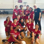 Pershing Middle School seventh-grade volleyball team
