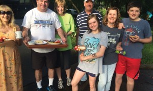 Sharon Brier, Stuart Kusin, Jana Kusin, Mike Brier, Kylie Baker, Chris Baker and Bryce Baker