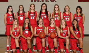 Memorial Mustangs Girls Varsity Basketball team