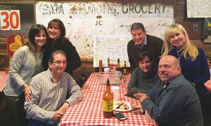 Cindy Steinberg, Marc Steinberg, Rhoda Saka, Howard Loeser, Stephanie Loeser, Carol Neider and Steve Saka