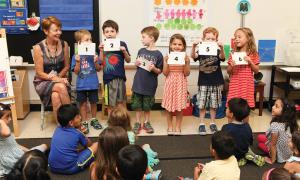 Kathy Higgins, Conrad Tamm, Jared Tolpin, Wyatt Valentine, Tova Staller, Hunter Weston and Sabrina Tamm