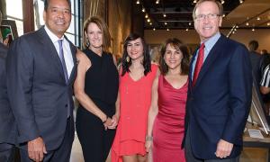 Frank and Stephanie Tsuru, Sarah Golshadi and Maria and Neil Bush