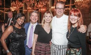 Sharron Melton, Roland and Karen Garcia, Robert Del Grande and Gracie Cavnar