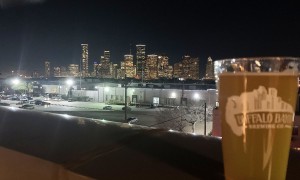 View from Buffalo Bayou Brewing Co.
