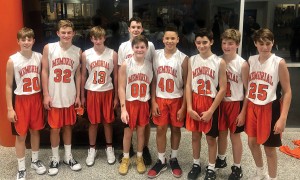 Memorial Middle School seventh-grade boys A team