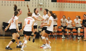 Memorial Middle School eighth-grade volleyball team