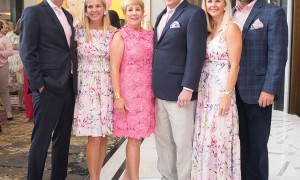 Trey Lewis, Emily Lewis, Donna and Norman Lewis, Allison Cattan Lewis, and Cy Cattan