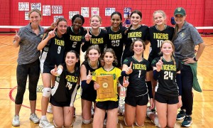 St. Vincent de Paul Catholic School girls’ varsity volleyball team