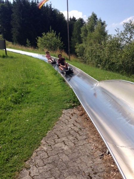 Grace Yochum and Matthew Yochum in the Alps