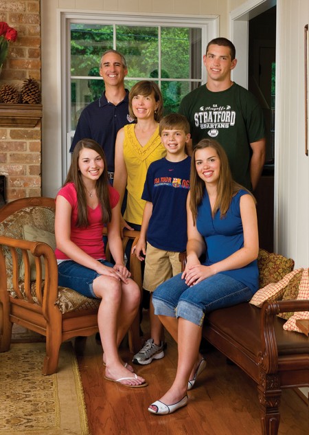 Oliver Luck, Kathy Luck, Andrew Luck, Emily Luck, Addison Luck, Mary Ellen Luck