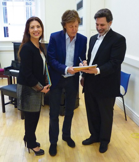 Judy Fazzino, Paul McCartney, Alex Fazzino Judy Fazzino, Paul McCartney, Alex Fazzino