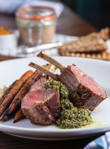 Roasted Lamb With Chimichurri Sauce