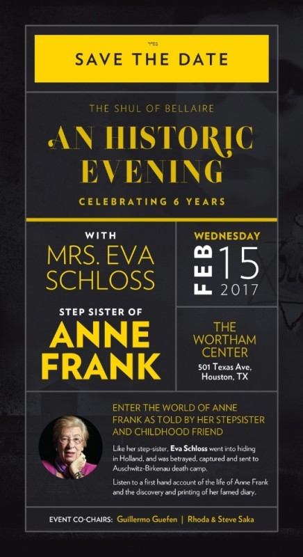 An Evening with Eva Schloss, Step-sister of Anne Frank