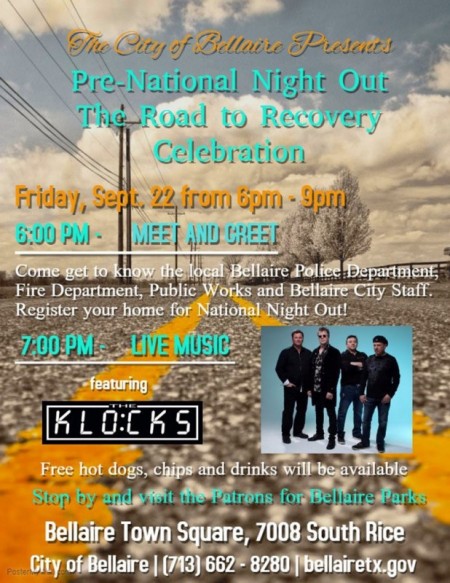 The City of Bellaire Presents Pre-National Night Out