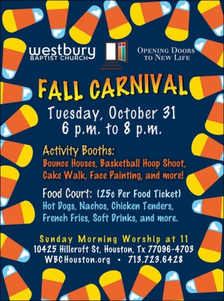 Westbury Baptist Church Fall Carnival