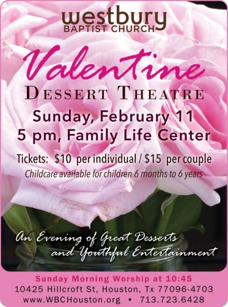 Westbury Baptist Church's Valentine Dessert Theatre