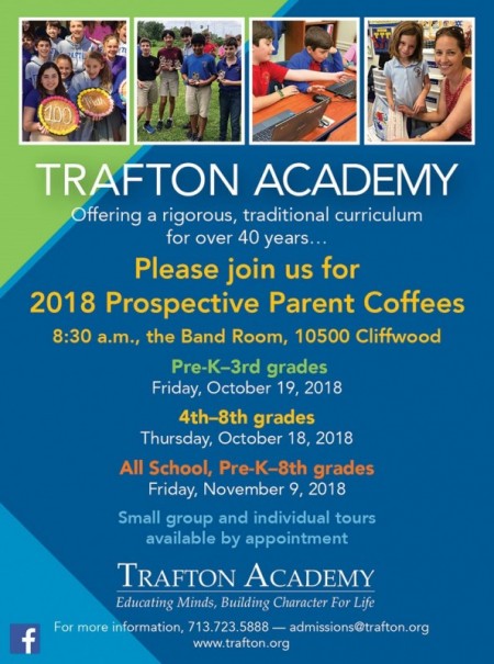 Trafton Academy Prospective Parent Coffees 