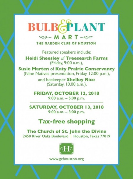 The Garden Club of Houston's Annual Bulb & Plant Mart