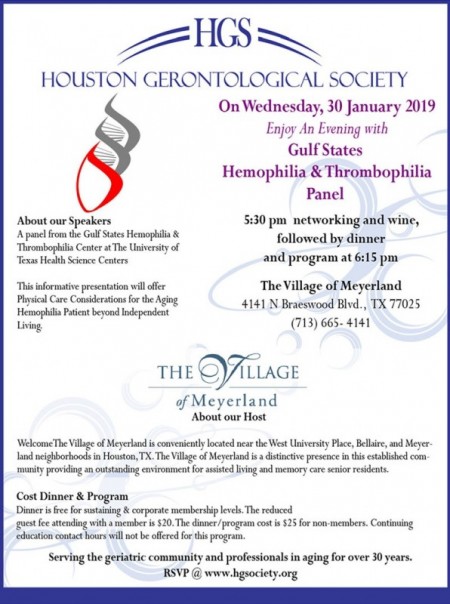 An Evening with Hemophilia & Thrombophilia Panel