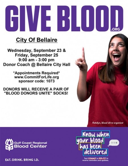 Blood Drive at Bellaire City Hall