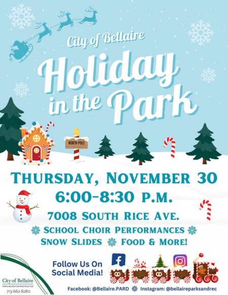 City of Bellaire's Holiday in the Park