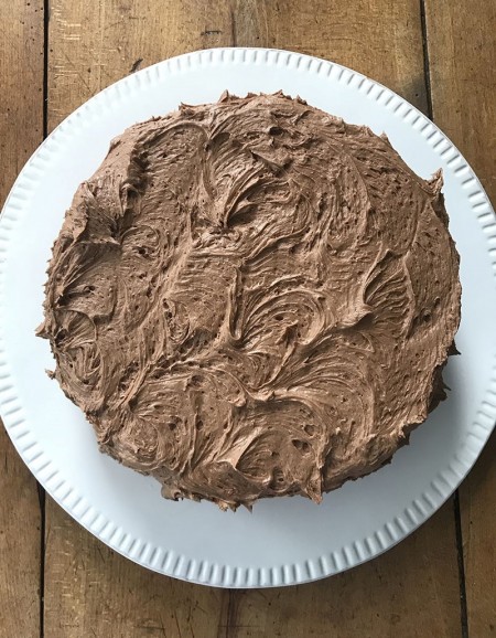 Yellow Cake with Chocolate Frosting Yellow Cake with Chocolate Frosting