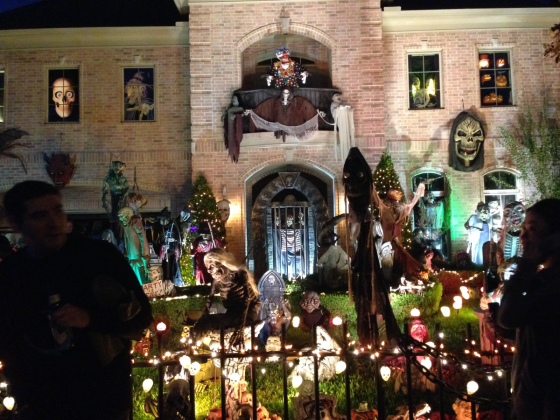The “Halloween House” on the 4300 block of Valerie was at its peak.