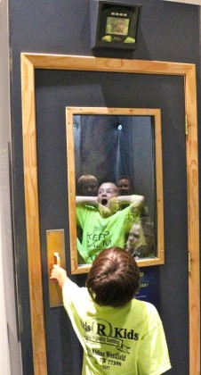 Five kids crammed into the sound-proof booth and screamed as loud as they possibly could. They were excited to reach 109.4 decibels.